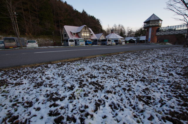 道の駅　雪景色