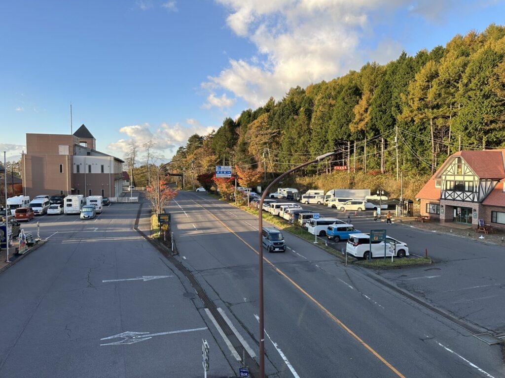 道の駅草津運動茶屋公園　紅葉の様子