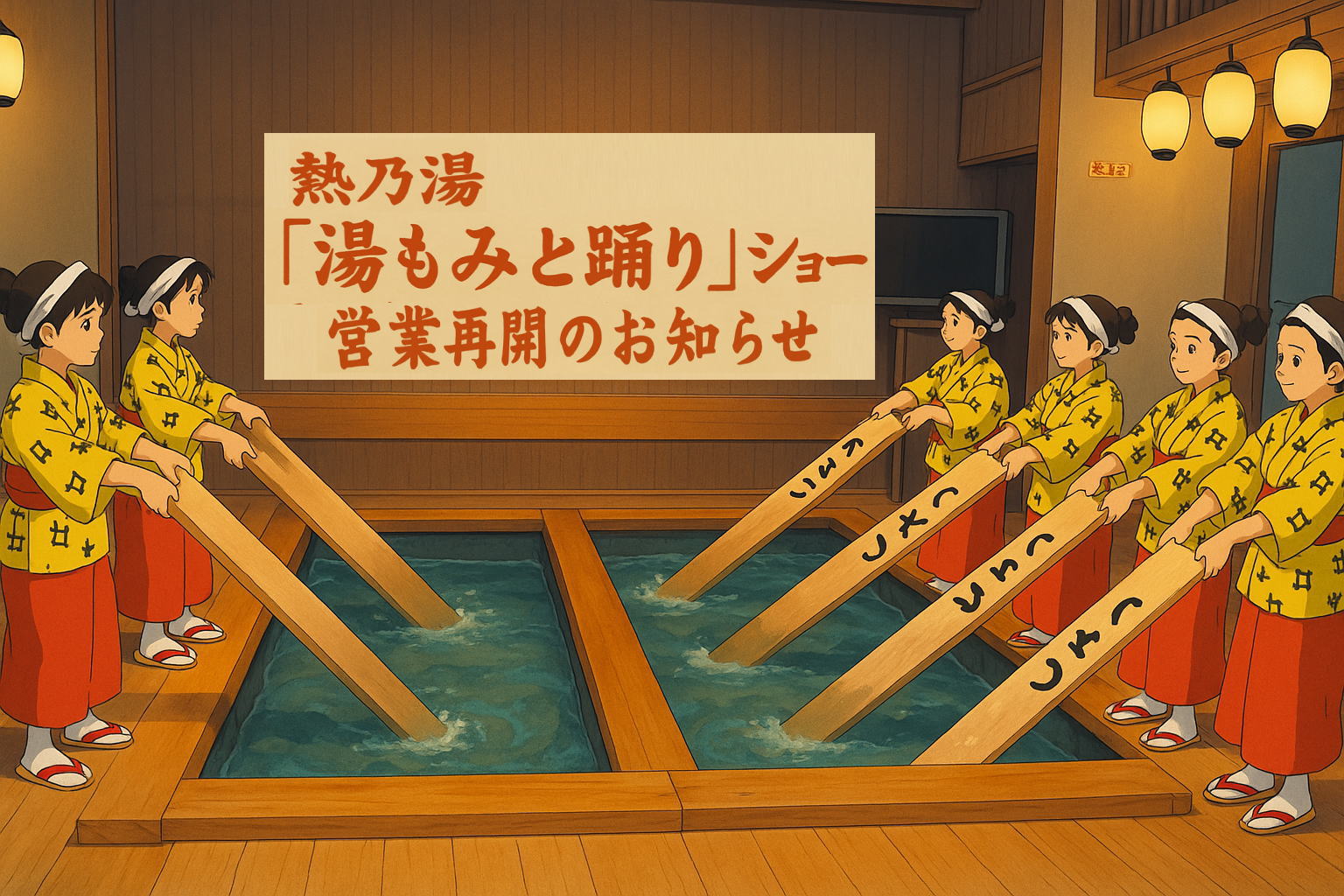 草津温泉] 熱乃湯「湯もみと踊り」ショー営業再開についてお知らせ