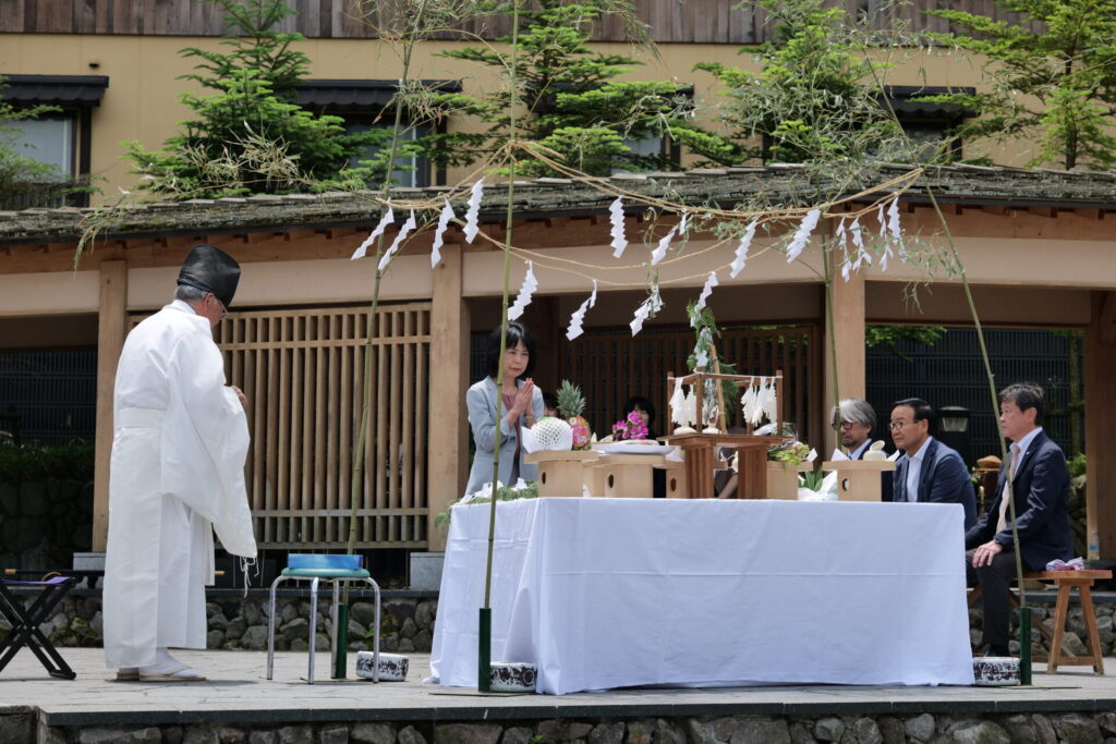 氷室の節句の神事の様子