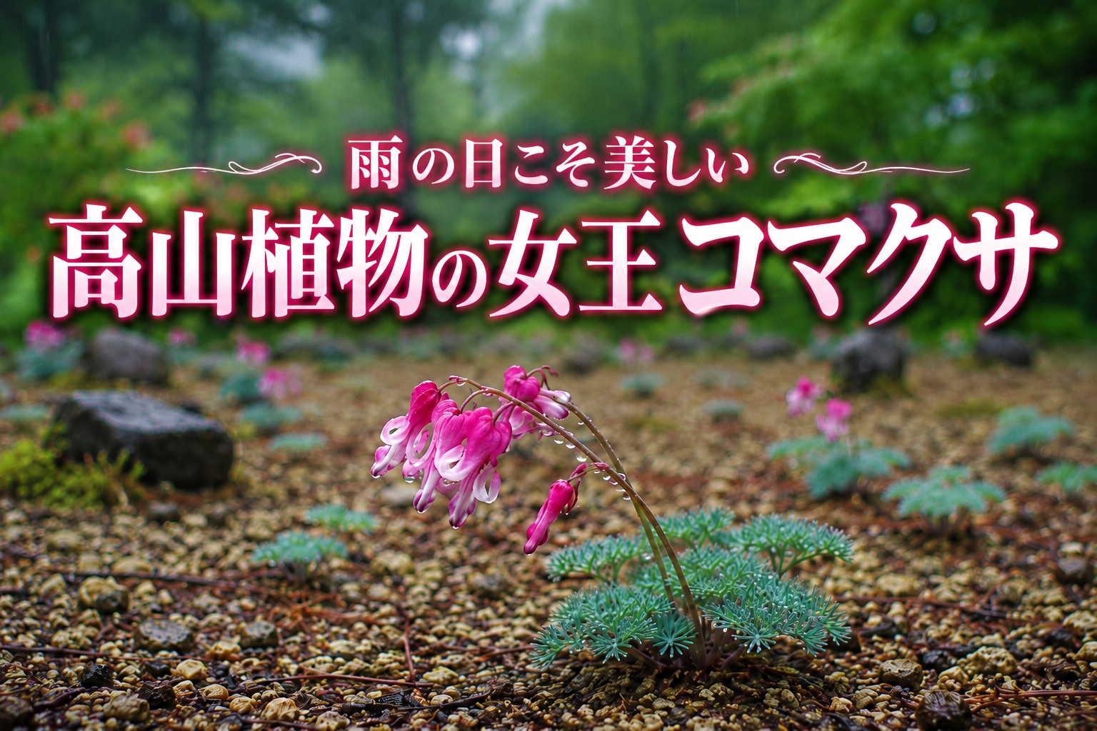 道の駅草津運動茶屋公園でコマクサが咲き始めました – 【公式】草津
