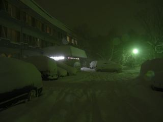 P1000009 夜の雪景色